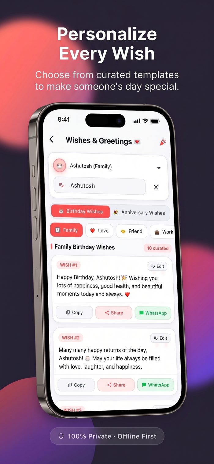 BdayBell wishes and greetings generator
